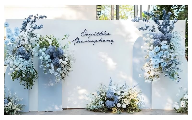 Background cưới mùa đông